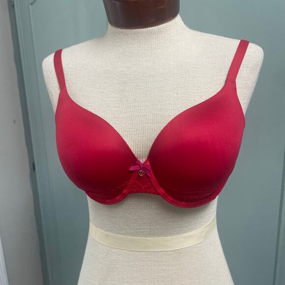 Victorias Secret Red Body By Victoria Perfect Coverage Bra 32DD NEW Smooth - Picture 3 of 6